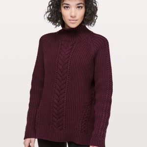 Size 10 Lululemon "Bring The Cozy" turtleneck